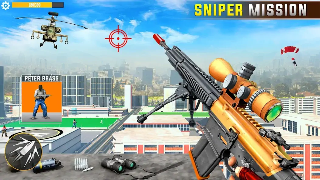 Скачать Sniper War 3D - игры с оружием Взлом [МОД Много денег] + [МОД Меню] MOD APK на Андроид