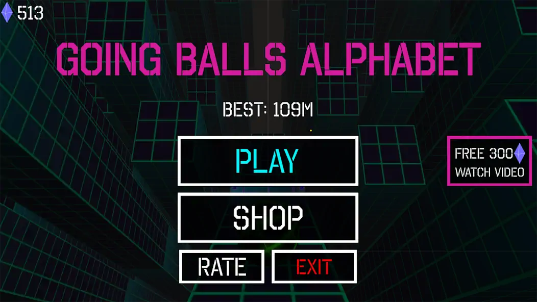 Скачать Going Balls Alphabet Rolling Взлом [МОД Бесконечные монеты] + [МОД Меню] MOD APK на Андроид