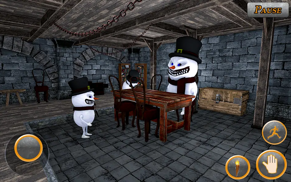 Скачать Evil Scary Snowman Games 3d Взлом [МОД Много монет] + [МОД Меню] MOD APK на Андроид