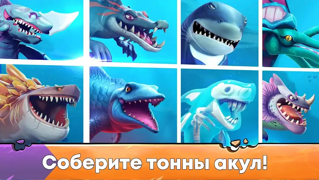 Скачать Hungry Shark Evolution: акула Взлом [МОД Бесконечные монеты] + [МОД Меню] MOD APK на Андроид