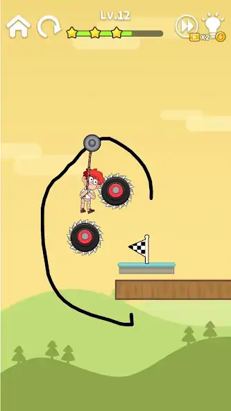 Скачать Zipline Rescue:физическая игра Взлом [МОД Много монет] + [МОД Меню] MOD APK на Андроид