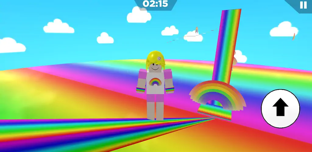 Скачать Rainbow Parkour sweet Girl Взлом [МОД Много денег] + [МОД Меню] MOD APK на Андроид