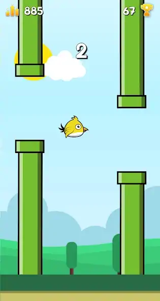 Скачать Flippy Bird - Flying bird Взлом [МОД Много монет] + [МОД Меню] MOD APK на Андроид