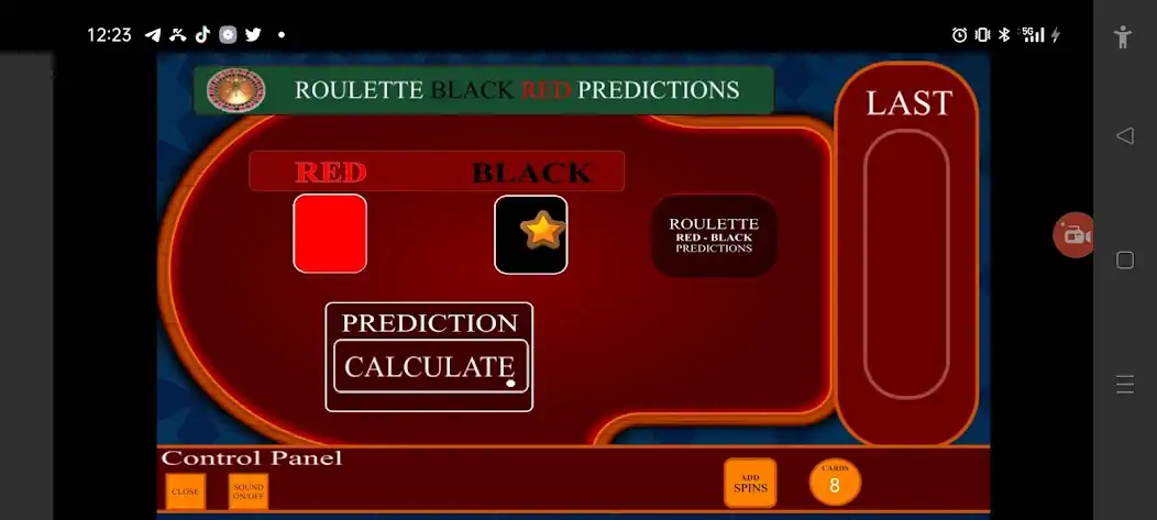 Скачать Roulette Black Red Calculator Взлом [МОД Бесконечные монеты] + [МОД Меню] MOD APK на Андроид