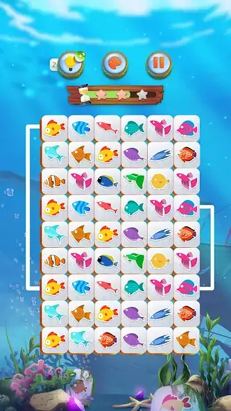 Скачать Mahjong Connect Fish World Взлом [МОД Бесконечные монеты] + [МОД Меню] MOD APK на Андроид