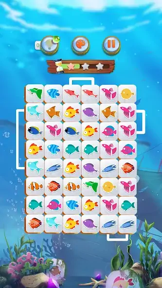 Скачать Mahjong Connect Fish World Взлом [МОД Бесконечные монеты] + [МОД Меню] MOD APK на Андроид