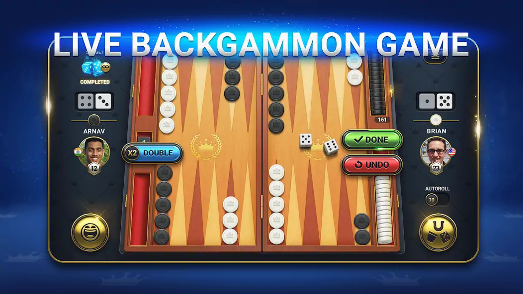 Скачать Backgammon Live - нарды онлайн Взлом [МОД Бесконечные деньги] + [МОД Меню] MOD APK на Андроид
