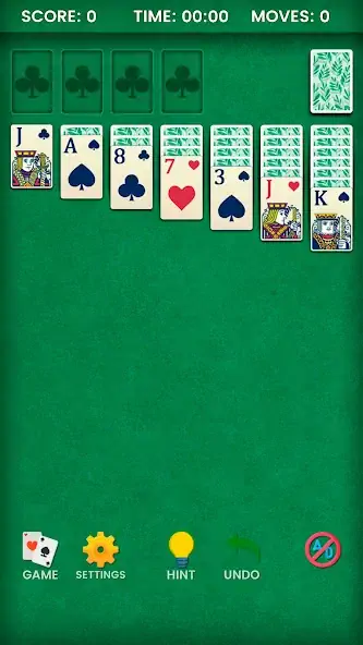 Скачать Klondike Solitaire Взлом [МОД Бесконечные монеты] + [МОД Меню] MOD APK на Андроид