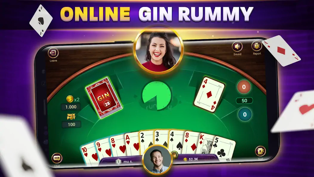 Скачать Gin Rummy - Online Card Game Взлом [МОД Бесконечные деньги] + [МОД Меню] MOD APK на Андроид