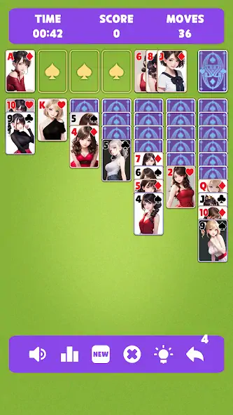 Скачать Sexy solitaire girls: ani card Взлом [МОД Много денег] + [МОД Меню] MOD APK на Андроид
