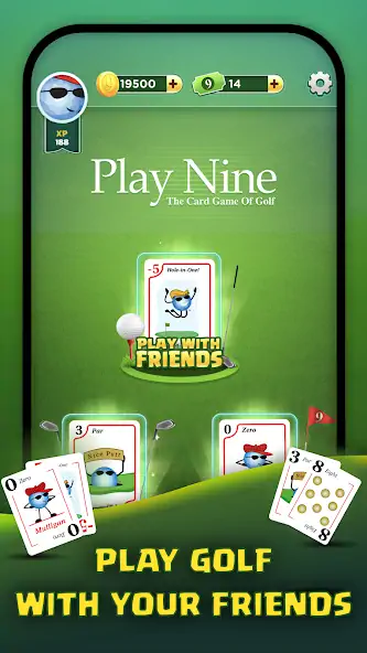 Скачать Play Nine: Golf Card Game Взлом [МОД Много денег] + [МОД Меню] MOD APK на Андроид