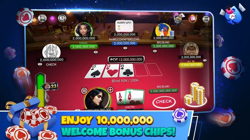 Скачать Poker Hour Взлом [МОД Бесконечные монеты] + [МОД Меню] MOD APK на Андроид