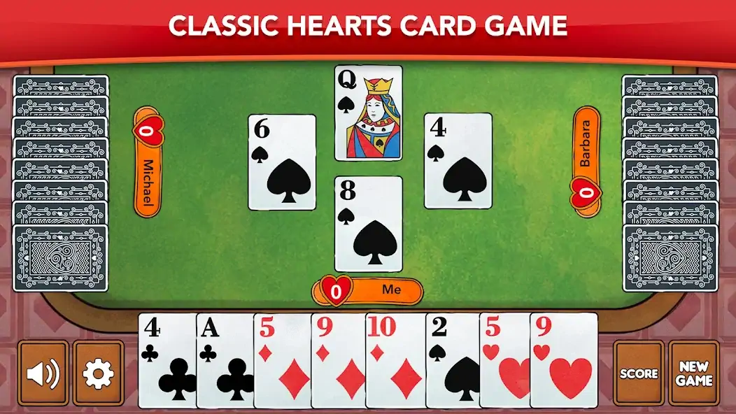 Скачать Hearts - Card Game Classic Взлом [МОД Много денег] + [МОД Меню] MOD APK на Андроид