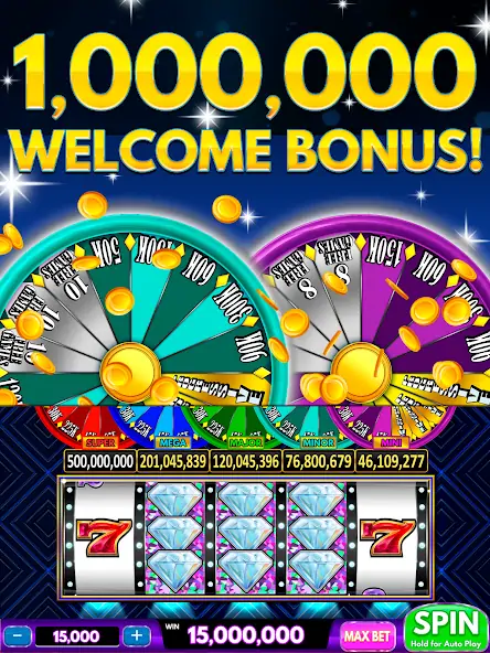 Скачать Spin Vegas Slots: Slot Games Взлом [МОД Много денег] + [МОД Меню] MOD APK на Андроид