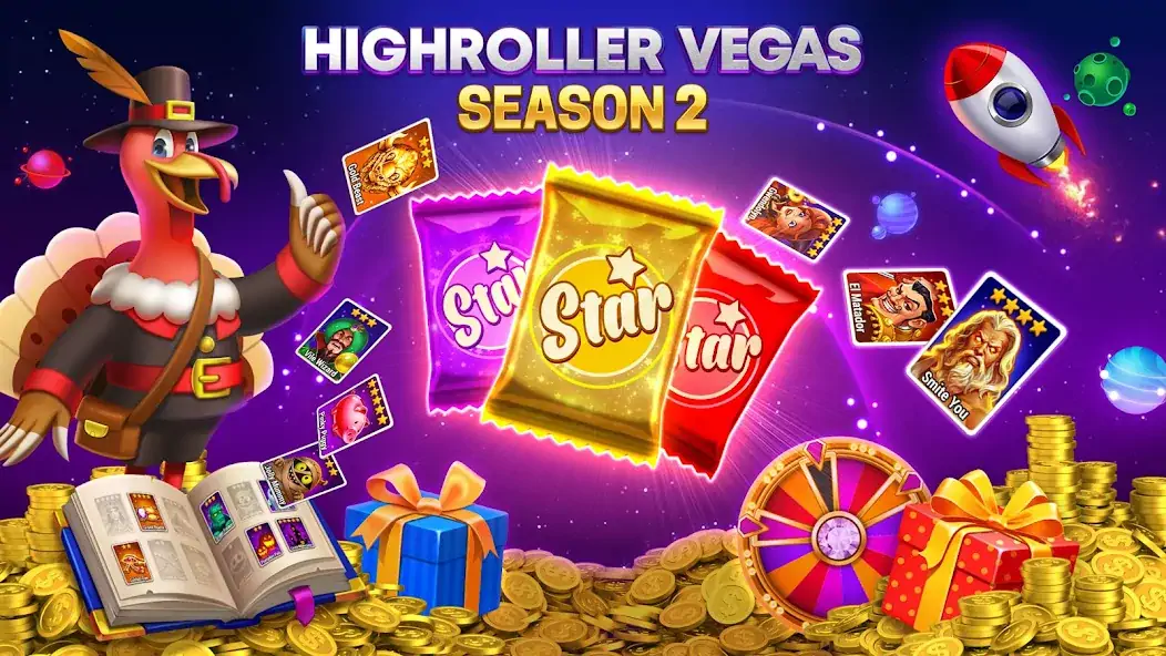 Скачать HighRoller Vegas: Casino Slots Взлом [МОД Много денег] + [МОД Меню] MOD APK на Андроид