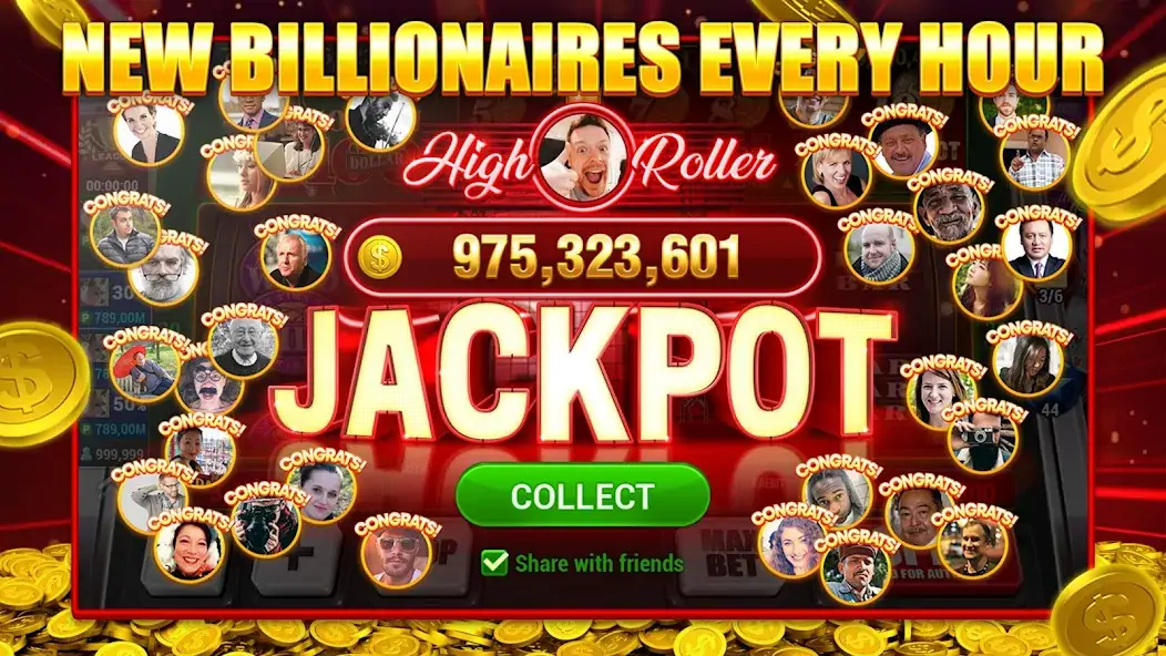 Скачать HighRoller Vegas: Casino Slots Взлом [МОД Много денег] + [МОД Меню] MOD APK на Андроид