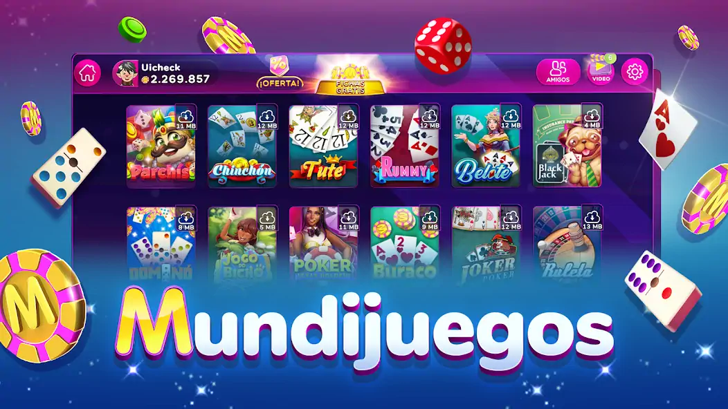 Скачать MundiJuegos: Bingo, Parchis… Взлом [МОД Много денег] + [МОД Меню] MOD APK на Андроид