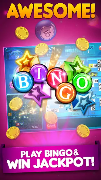 Скачать Bingo 90 Live: Vegas Slots Взлом [МОД Бесконечные деньги] + [МОД Меню] MOD APK на Андроид