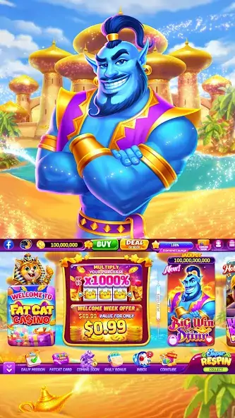 Скачать Fat Cat Casino - Slots Game Взлом [МОД Много денег] + [МОД Меню] MOD APK на Андроид