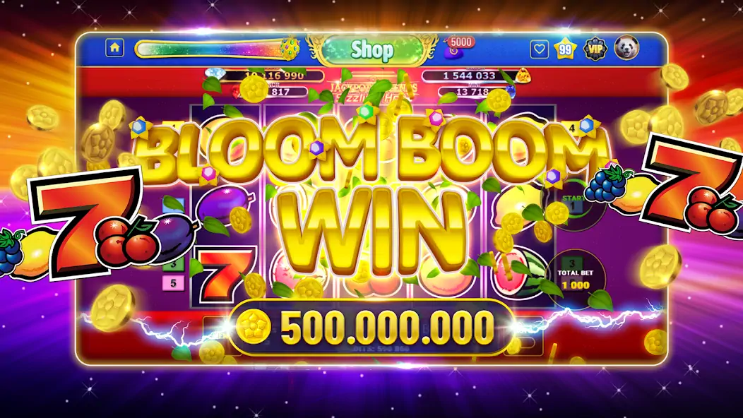 Скачать Bloom Boom Casino Slots Online Взлом [МОД Бесконечные деньги] + [МОД Меню] MOD APK на Андроид