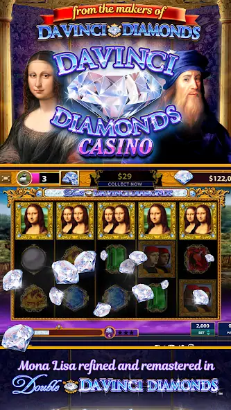 Скачать Da Vinci Diamonds Casino  Взлом [МОД Много монет] + [МОД Меню] MOD APK на Андроид