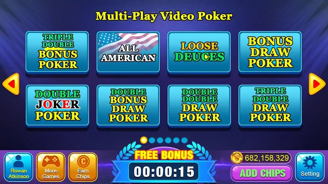 Скачать Video Poker Games - Multi Hand Взлом [МОД Много монет] + [МОД Меню] MOD APK на Андроид