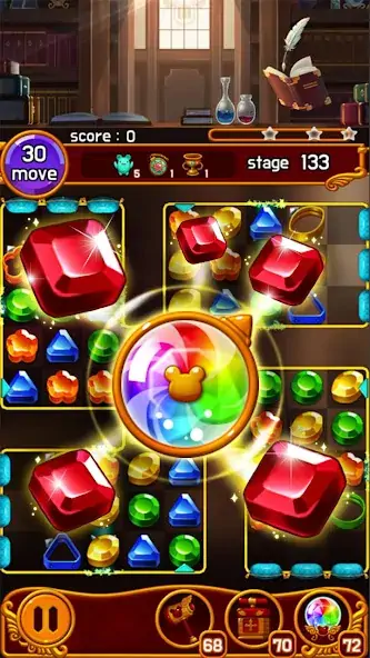 Скачать Jewel Magic Castle Взлом [МОД Бесконечные монеты] + [МОД Меню] MOD APK на Андроид