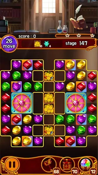 Скачать Jewel Magic Castle Взлом [МОД Бесконечные монеты] + [МОД Меню] MOD APK на Андроид