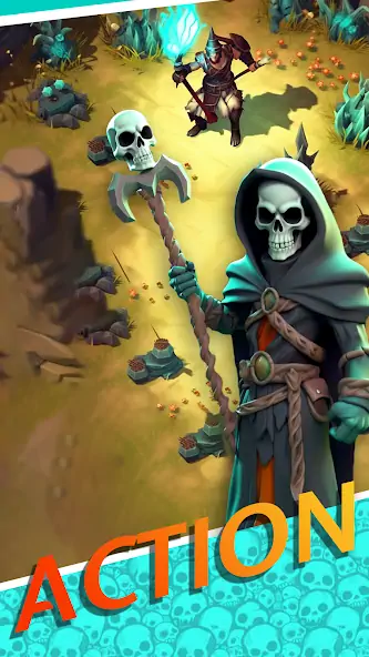 Скачать Necromancer Hero: Skeletons 3D Взлом [МОД Бесконечные монеты] + [МОД Меню] MOD APK на Андроид