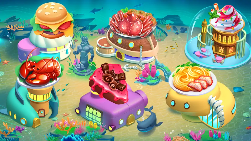 Скачать Cooking Aquarium - A Star Chef Взлом [МОД Много денег] + [МОД Меню] MOD APK на Андроид