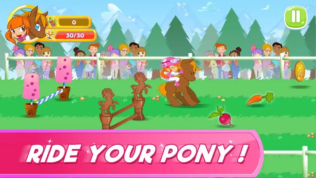 Скачать Pony Run : Magic Trails Взлом [МОД Много денег] + [МОД Меню] MOD APK на Андроид