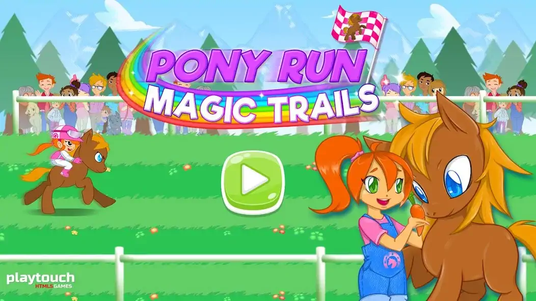 Скачать Pony Run : Magic Trails Взлом [МОД Много денег] + [МОД Меню] MOD APK на Андроид