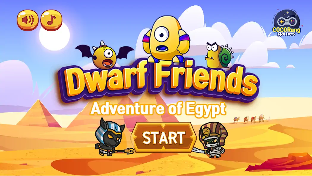 Скачать Dwarf Friends : in Egypt Взлом [МОД Бесконечные монеты] + [МОД Меню] MOD APK на Андроид
