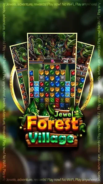 Скачать Jewel Forest Village Взлом [МОД Бесконечные монеты] + [МОД Меню] MOD APK на Андроид