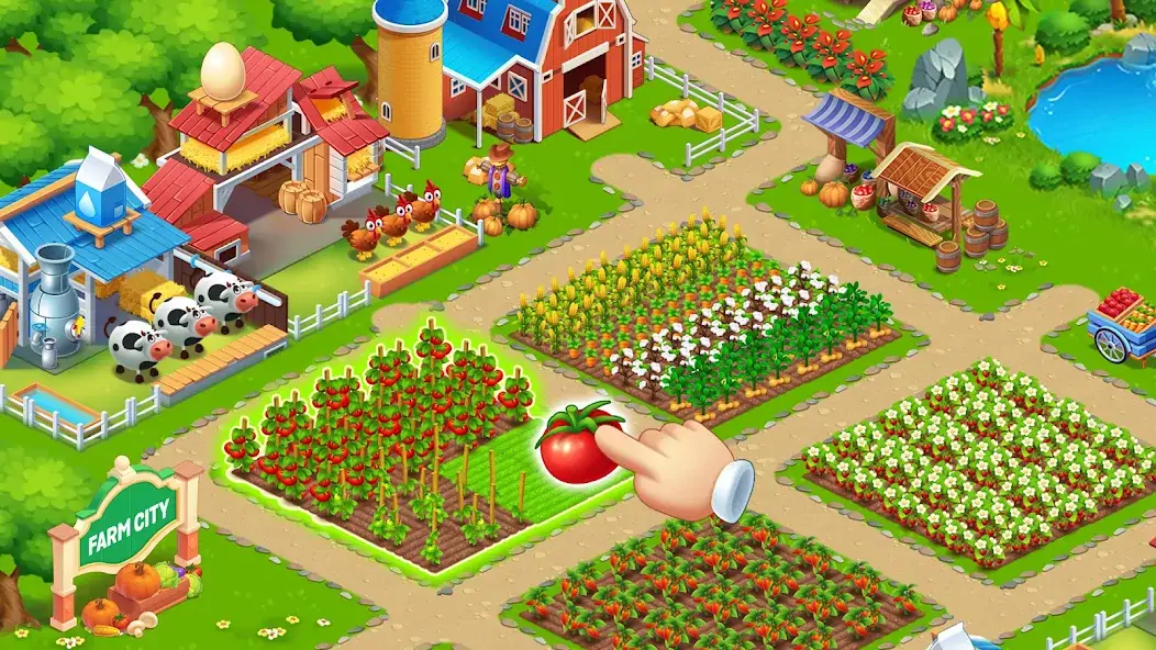 Скачать Farm City: Farming & Building Взлом [МОД Много денег] + [МОД Меню] MOD APK на Андроид