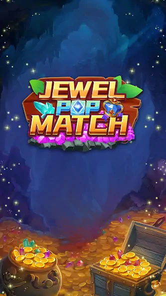 Скачать Jewel Pop Match Взлом [МОД Много монет] + [МОД Меню] MOD APK на Андроид