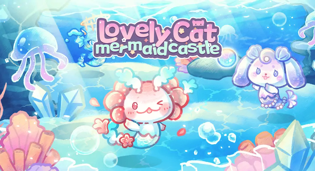 Скачать Lovely Cat Mermaid Castle Взлом [МОД Много монет] + [МОД Меню] MOD APK на Андроид