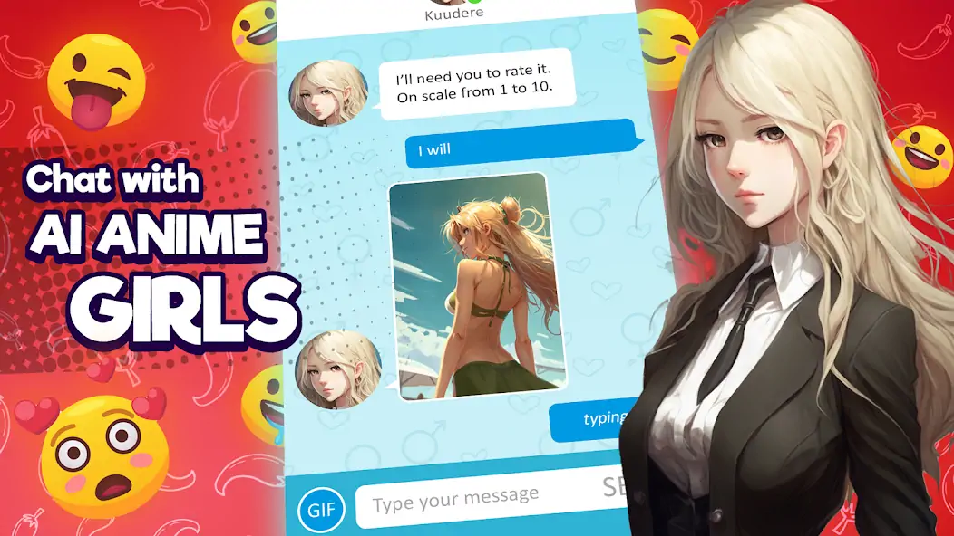 Скачать Anime Girlfriend - AI Chat Взлом [МОД Много денег] + [МОД Меню] MOD APK на Андроид
