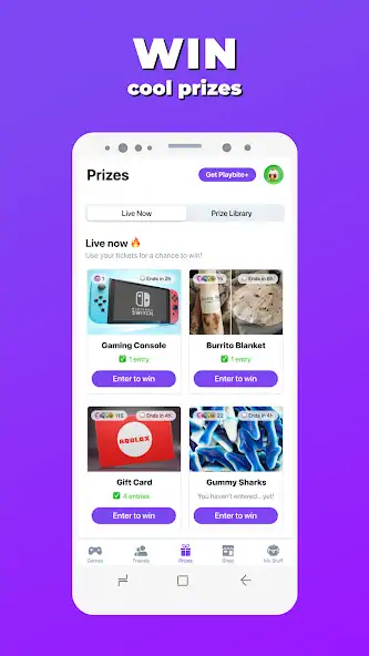 Скачать Playbite - Play & Win Prizes Взлом [МОД Бесконечные монеты] + [МОД Меню] MOD APK на Андроид
