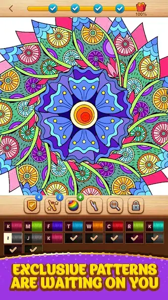 Скачать Cross Stitch Coloring Mandala Взлом [МОД Много денег] + [МОД Меню] MOD APK на Андроид