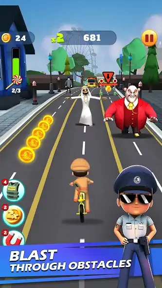 Скачать Little Singham Cycle Race Взлом [МОД Бесконечные монеты] + [МОД Меню] MOD APK на Андроид