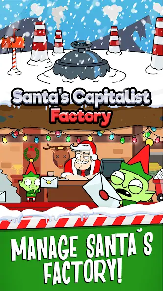 Скачать Santa’s Capitalist Factory Взлом [МОД Бесконечные монеты] + [МОД Меню] MOD APK на Андроид