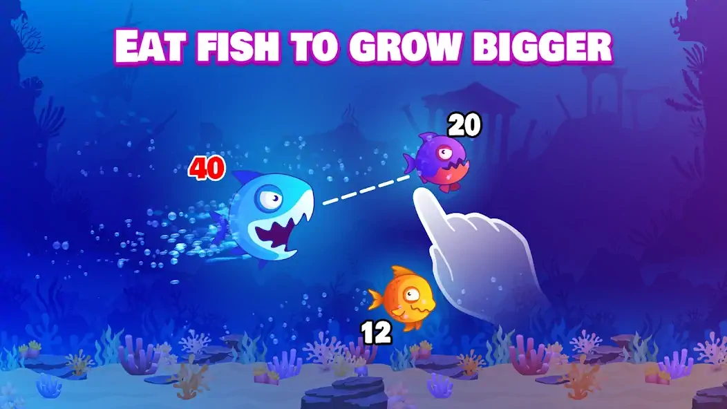 Скачать Eat Fish.IO : Fishbowl Battle Взлом [МОД Бесконечные деньги] + [МОД Меню] MOD APK на Андроид
