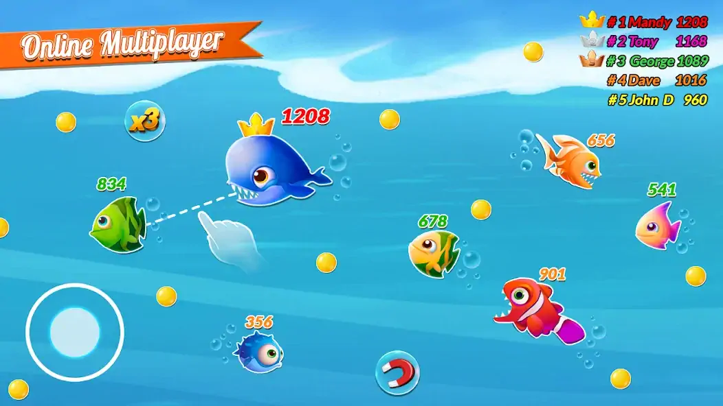 Скачать Fish IO Fish Games Shark Games Взлом [МОД Бесконечные деньги] + [МОД Меню] MOD APK на Андроид