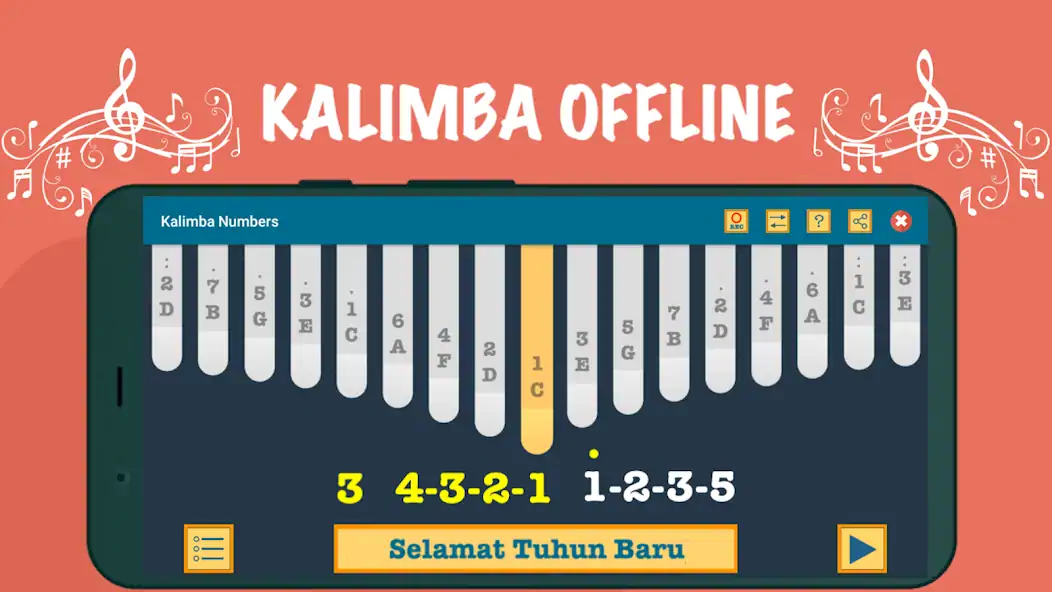 Скачать Kalimba App With Songs Numbers Взлом [МОД Много денег] + [МОД Меню] MOD APK на Андроид