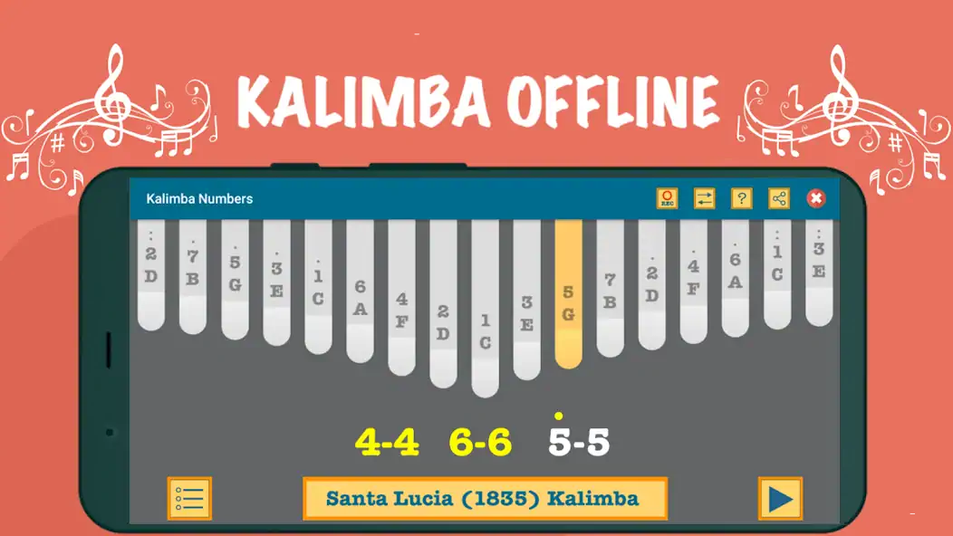 Скачать Kalimba App With Songs Numbers Взлом [МОД Много денег] + [МОД Меню] MOD APK на Андроид