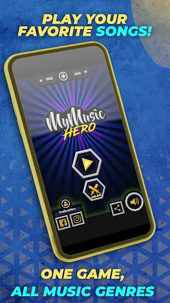 Скачать Guitar Hero Mobile: Music Game Взлом [МОД Много монет] + [МОД Меню] MOD APK на Андроид