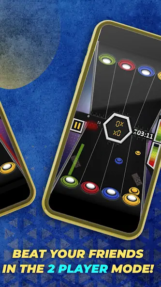 Скачать Guitar Hero Mobile: Music Game Взлом [МОД Много монет] + [МОД Меню] MOD APK на Андроид