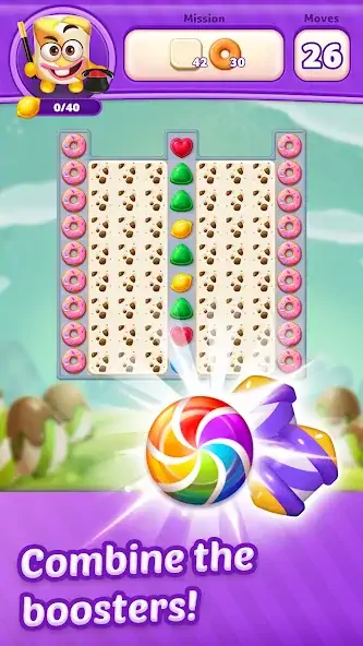 Скачать Lollipop Sweet Heroes Match3 Взлом [МОД Много монет] + [МОД Меню] MOD APK на Андроид