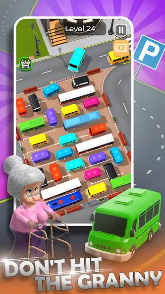 Скачать Parking Jam Bus Parking Games Взлом [МОД Много денег] + [МОД Меню] MOD APK на Андроид